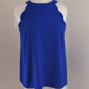 Monteau Blue and White Tank Top